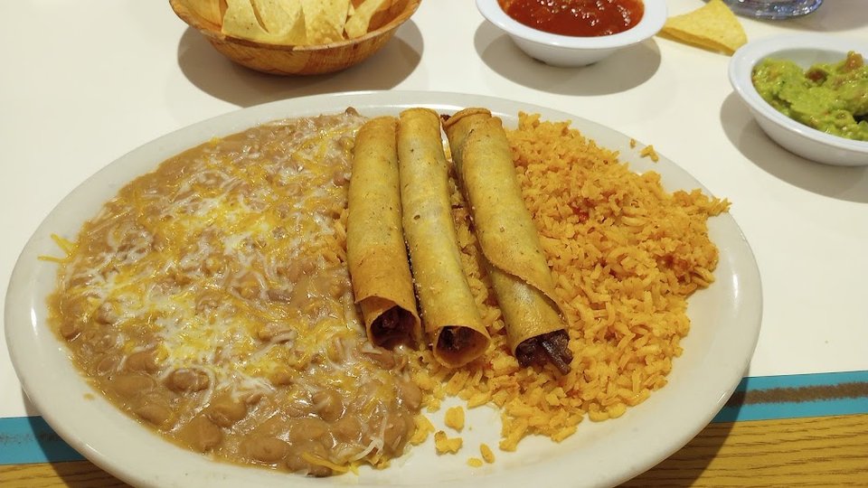 Taquitos Beans and Rice